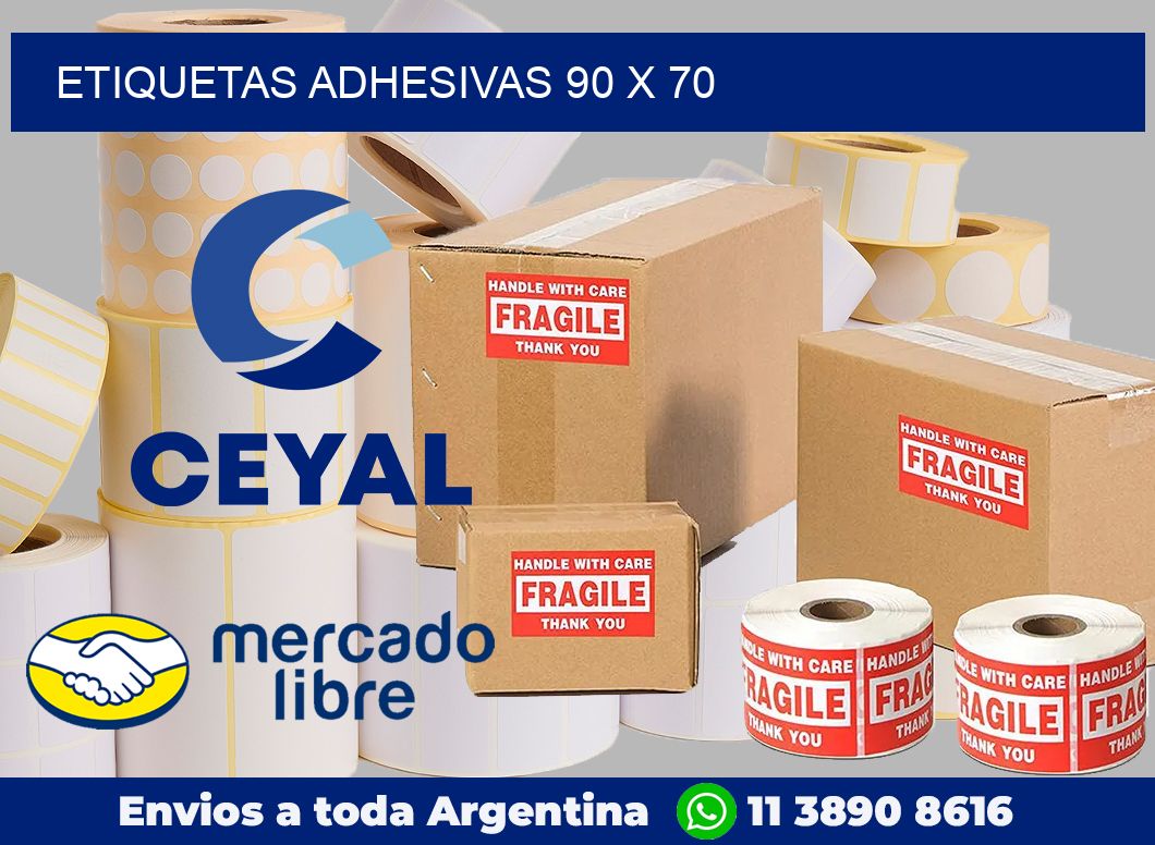 etiquetas adhesivas 90 x 70