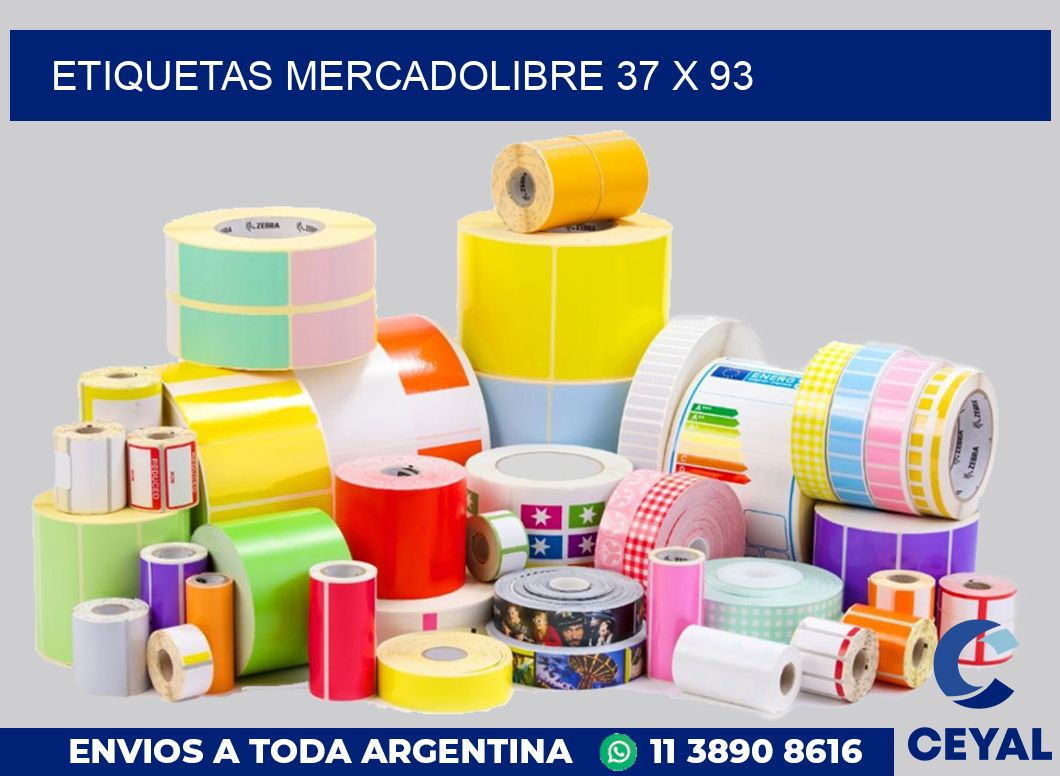 etiquetas mercadolibre 37 x 93