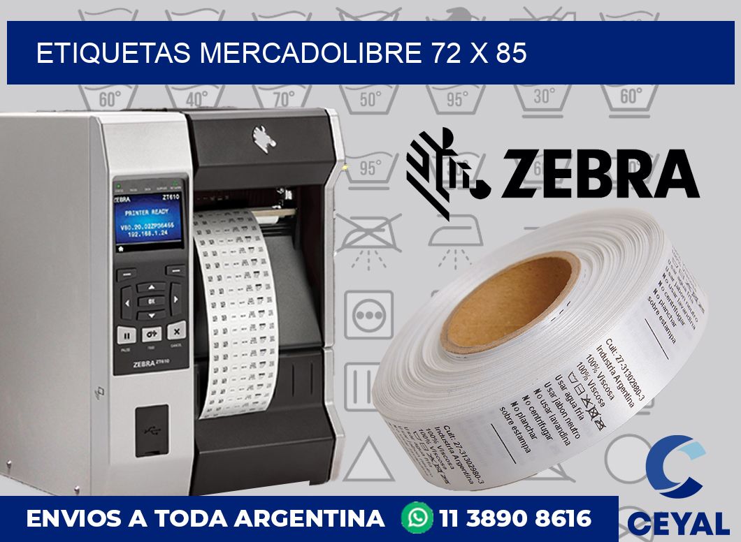 etiquetas mercadolibre 72 x 85