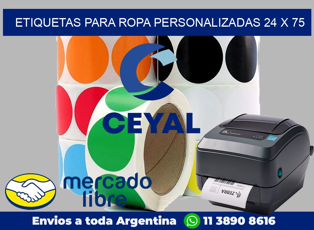 etiquetas para ropa personalizadas 24 x 75