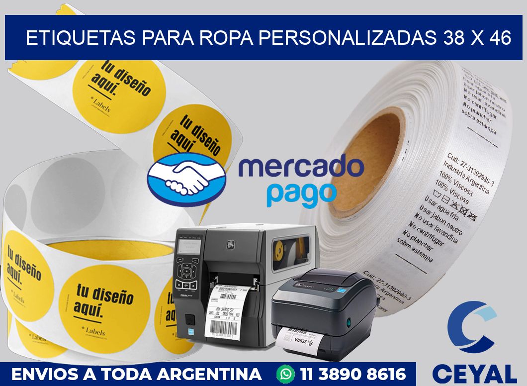 etiquetas para ropa personalizadas 38 x 46