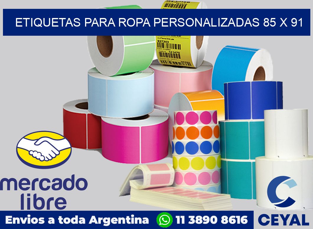 etiquetas para ropa personalizadas 85 x 91