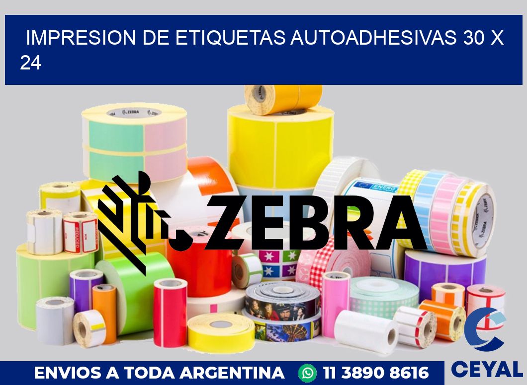 impresion de etiquetas autoadhesivas 30 x 24