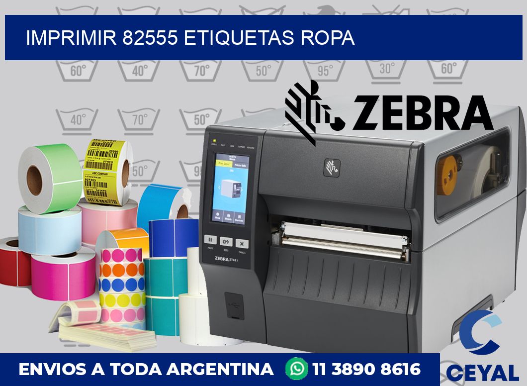 imprimir 82555 etiquetas ropa