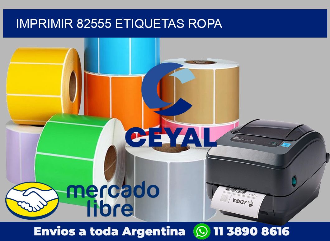 imprimir 82555 etiquetas ropa