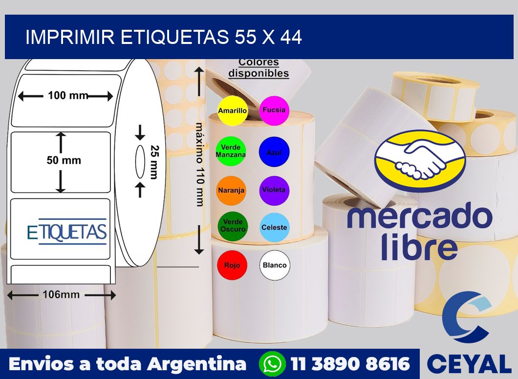 imprimir etiquetas 55 x 44