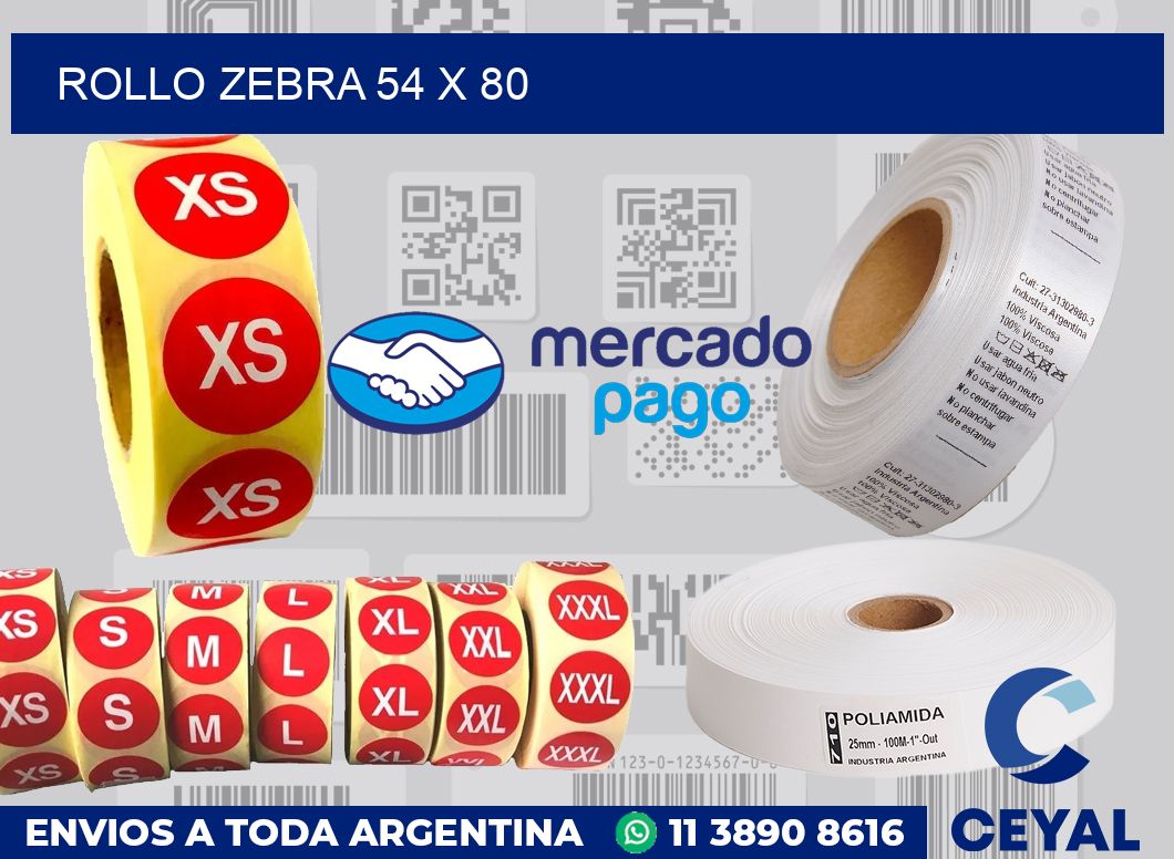 rollo zebra 54 x 80