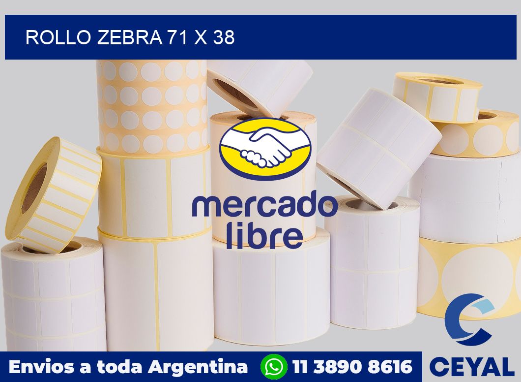 rollo zebra 71 x 38