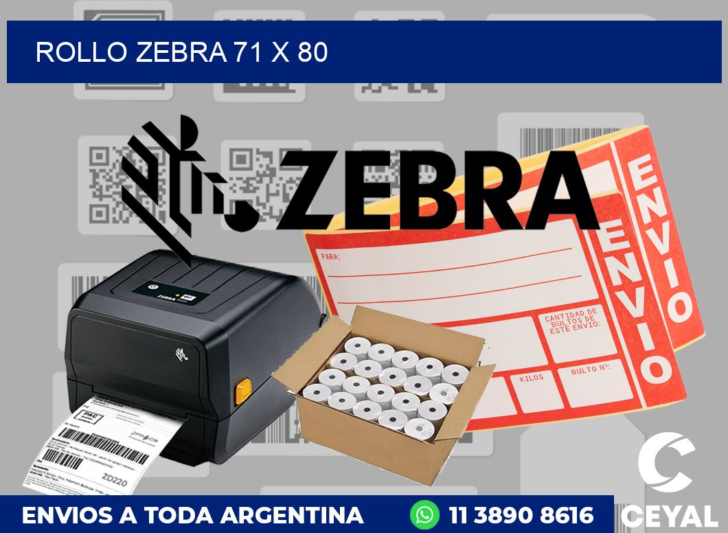 rollo zebra 71 x 80