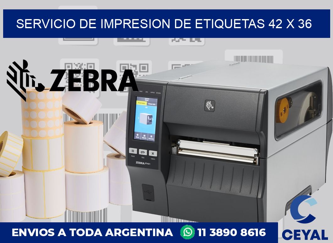 servicio de impresion de etiquetas 42 x 36
