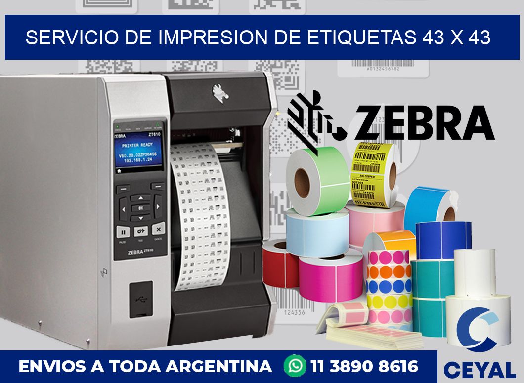 servicio de impresion de etiquetas 43 x 43
