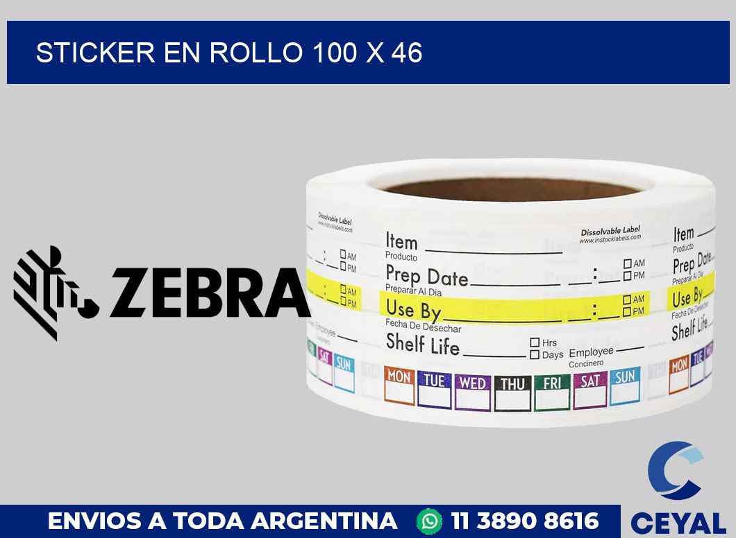 sticker en rollo 100 x 46