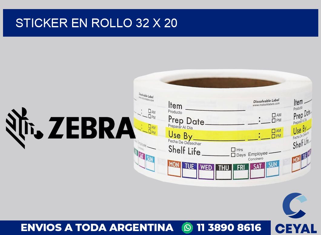 sticker en rollo 32 x 20