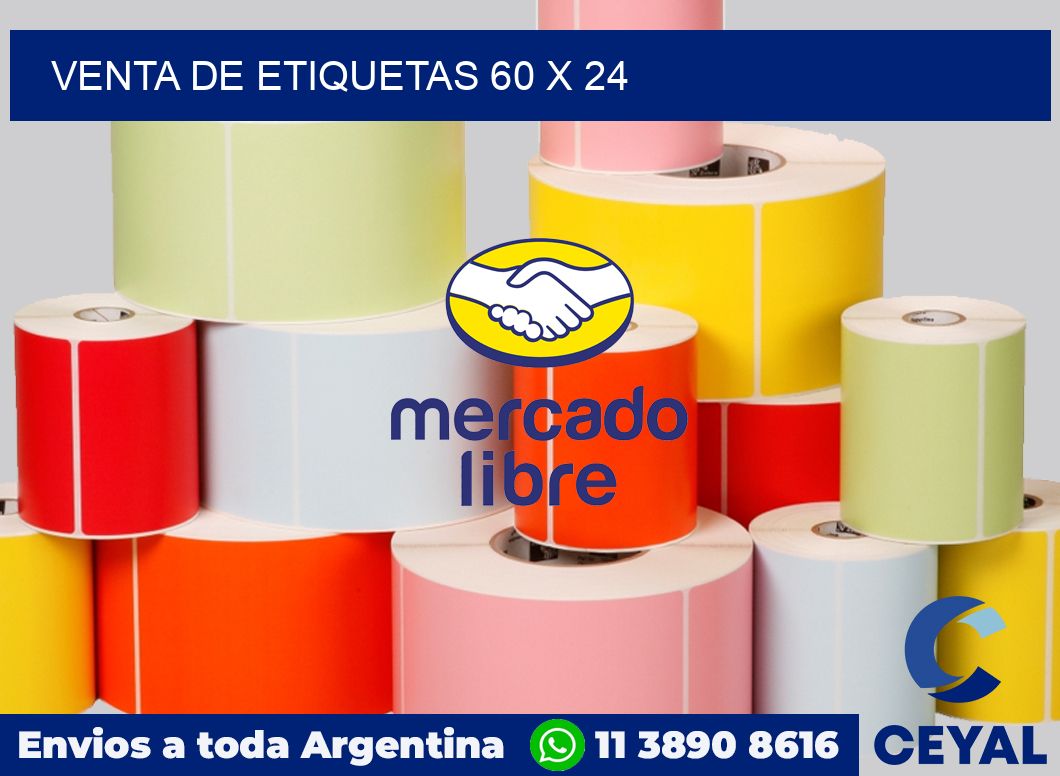 venta de etiquetas 60 x 24