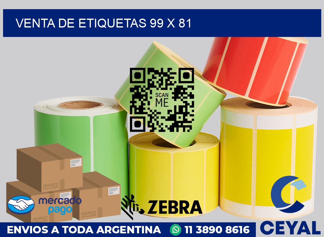 venta de etiquetas 99 x 81
