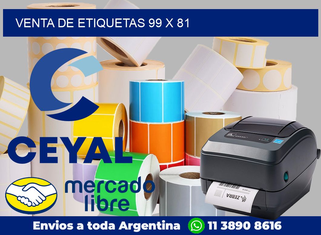 venta de etiquetas 99 x 81