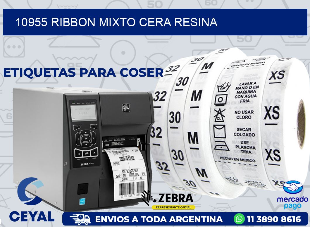 10955 RIBBON MIXTO CERA RESINA