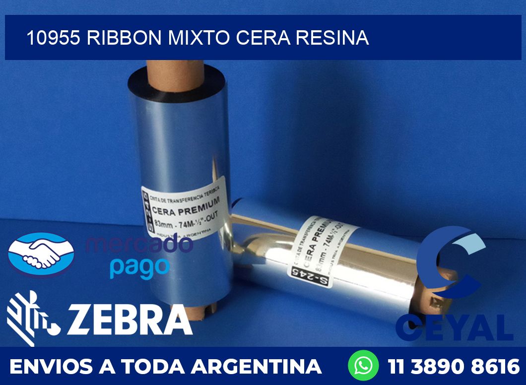 10955 RIBBON MIXTO CERA RESINA