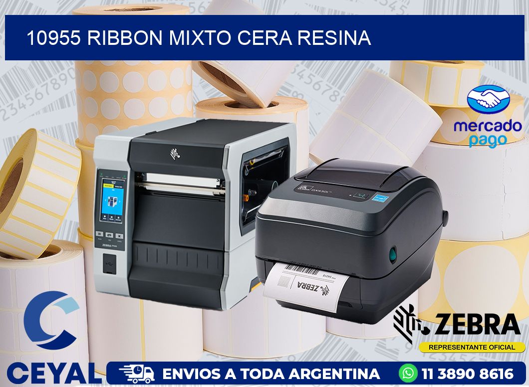 10955 RIBBON MIXTO CERA RESINA