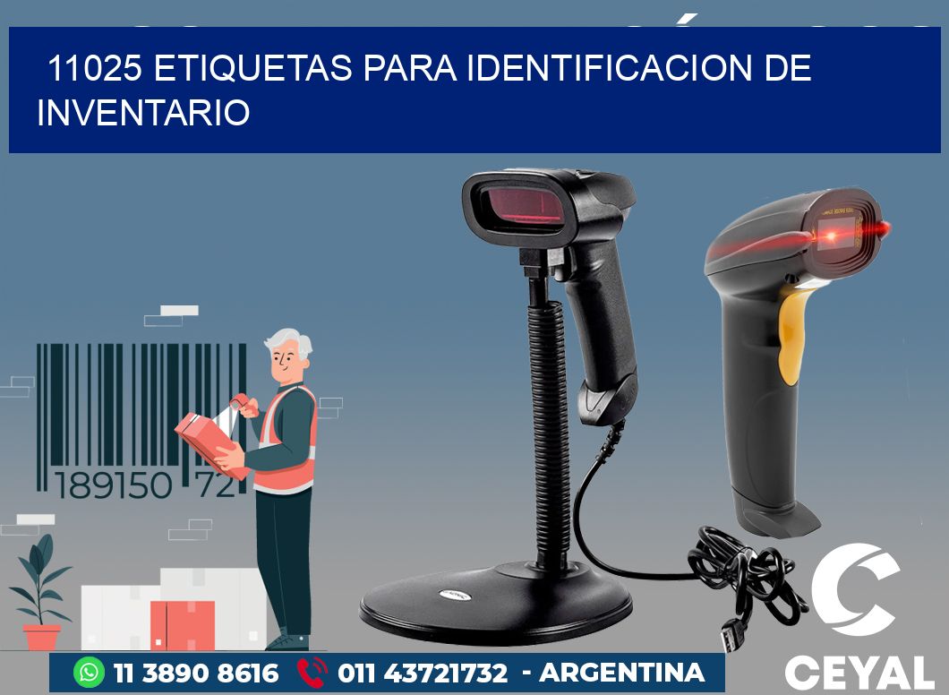 11025 ETIQUETAS PARA IDENTIFICACION DE INVENTARIO