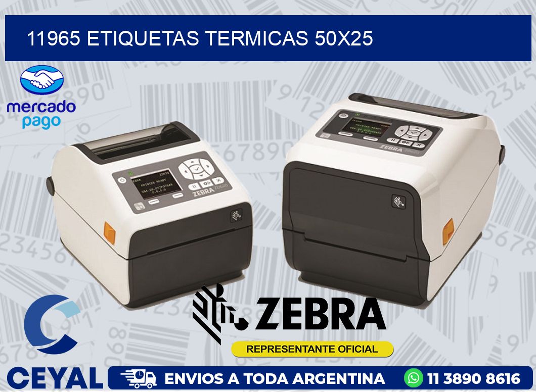 11965 ETIQUETAS TERMICAS 50X25