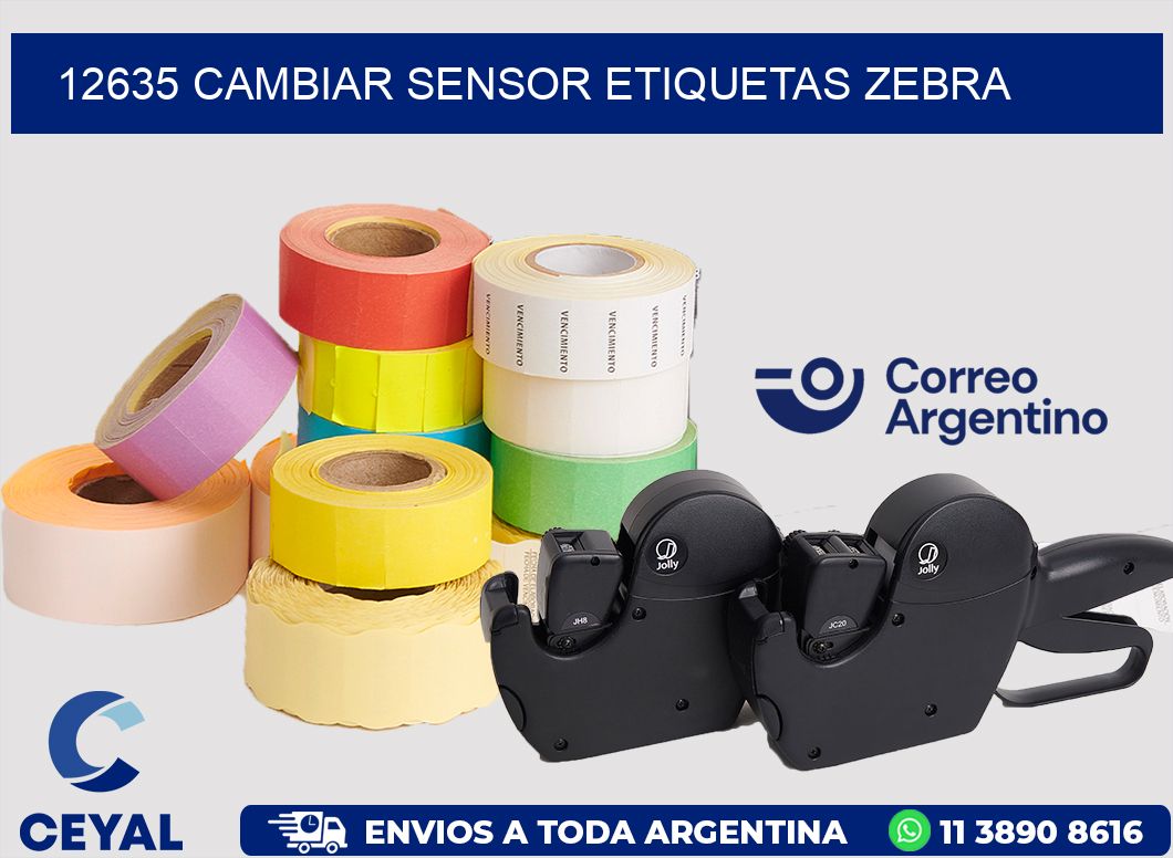 12635 CAMBIAR SENSOR ETIQUETAS ZEBRA
