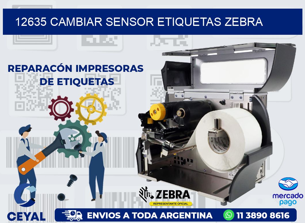 12635 CAMBIAR SENSOR ETIQUETAS ZEBRA