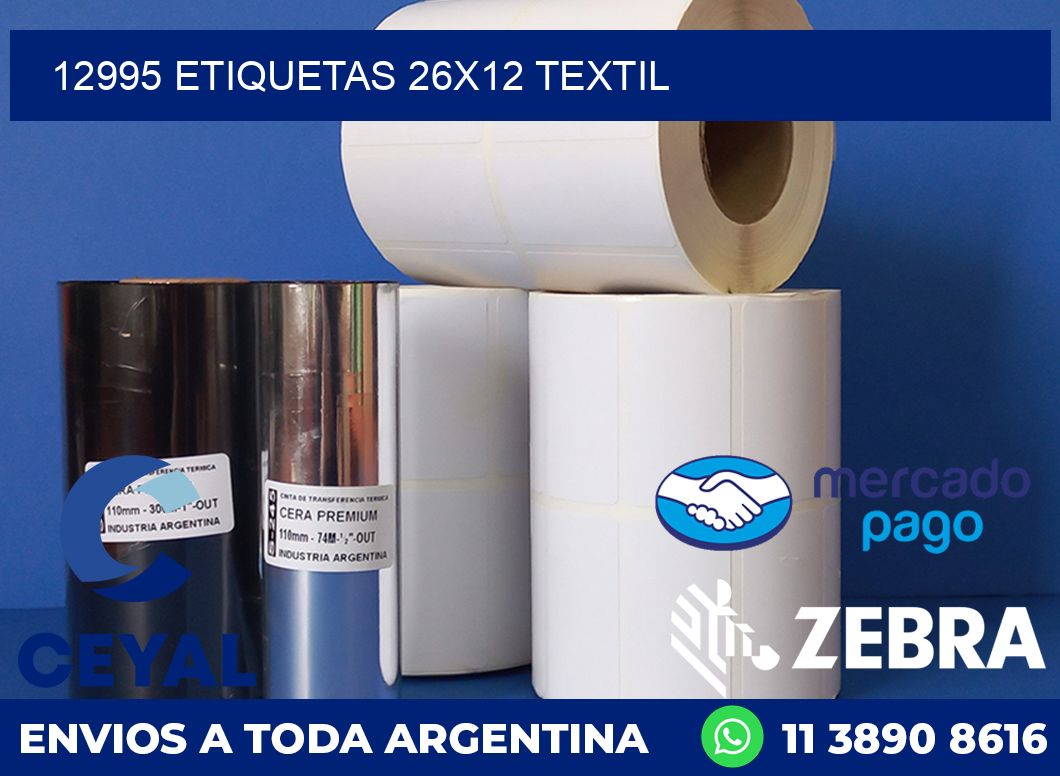 12995 ETIQUETAS 26X12 TEXTIL