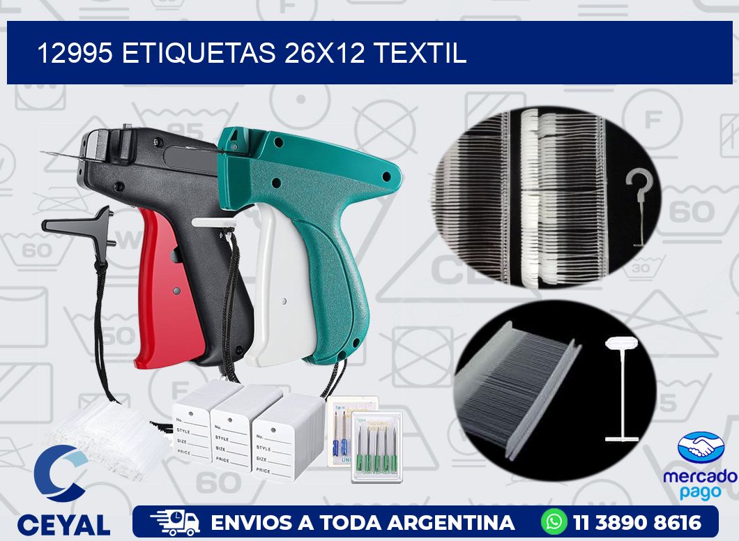 12995 ETIQUETAS 26X12 TEXTIL