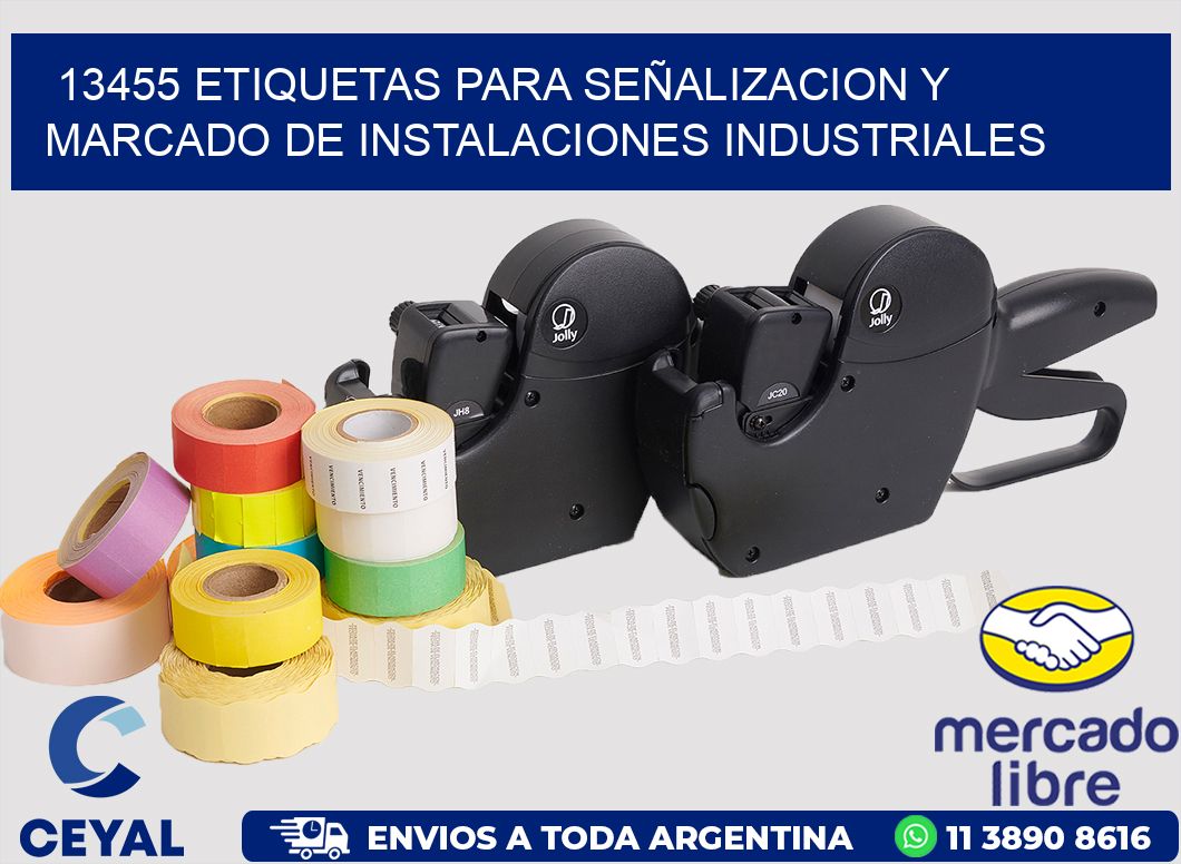 13455 ETIQUETAS PARA SEÑALIZACION Y MARCADO DE INSTALACIONES INDUSTRIALES