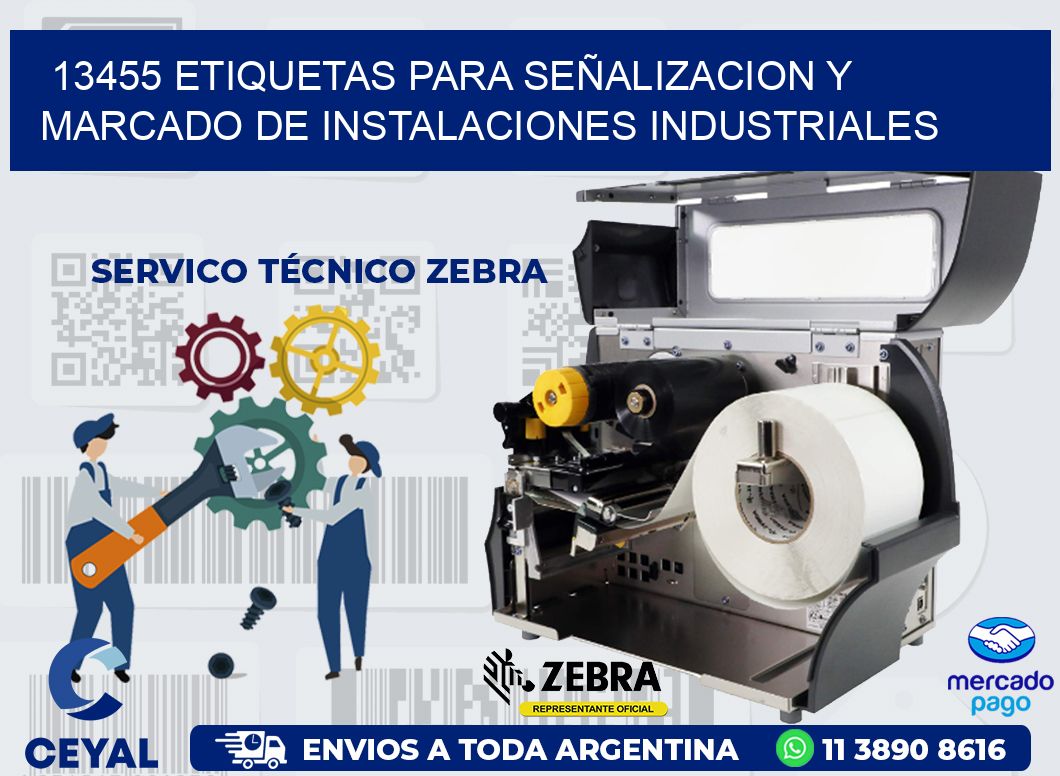13455 ETIQUETAS PARA SEÑALIZACION Y MARCADO DE INSTALACIONES INDUSTRIALES