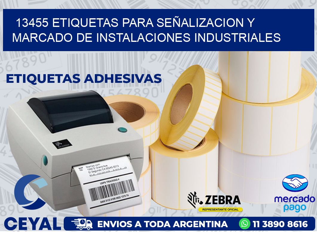 13455 ETIQUETAS PARA SEÑALIZACION Y MARCADO DE INSTALACIONES INDUSTRIALES