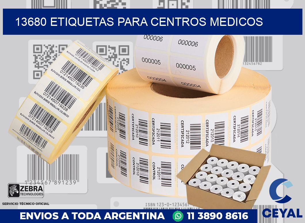 13680 ETIQUETAS PARA CENTROS MEDICOS