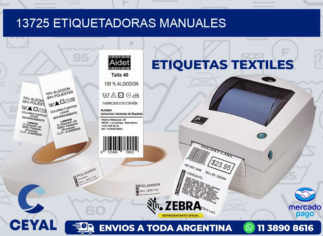 13725 ETIQUETADORAS MANUALES