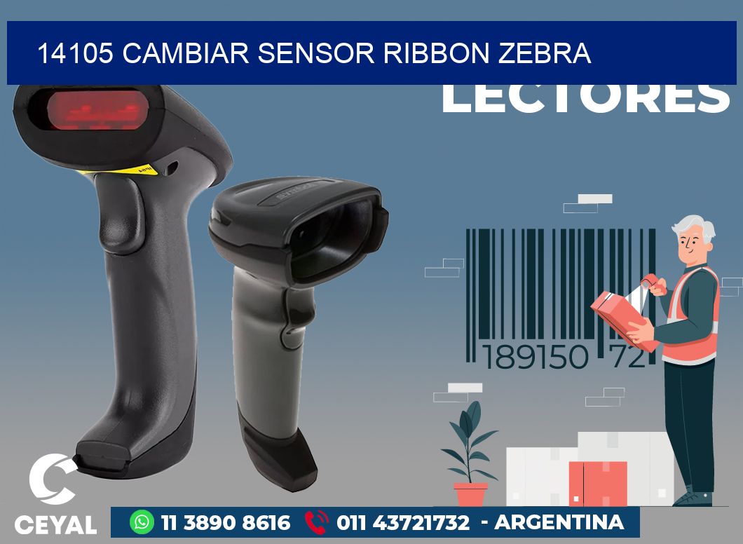 14105 CAMBIAR SENSOR RIBBON ZEBRA