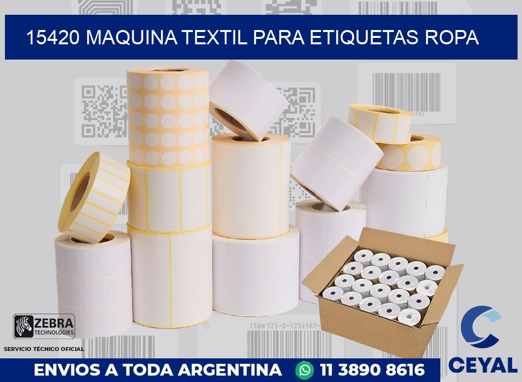 15420 MAQUINA TEXTIL PARA ETIQUETAS ROPA