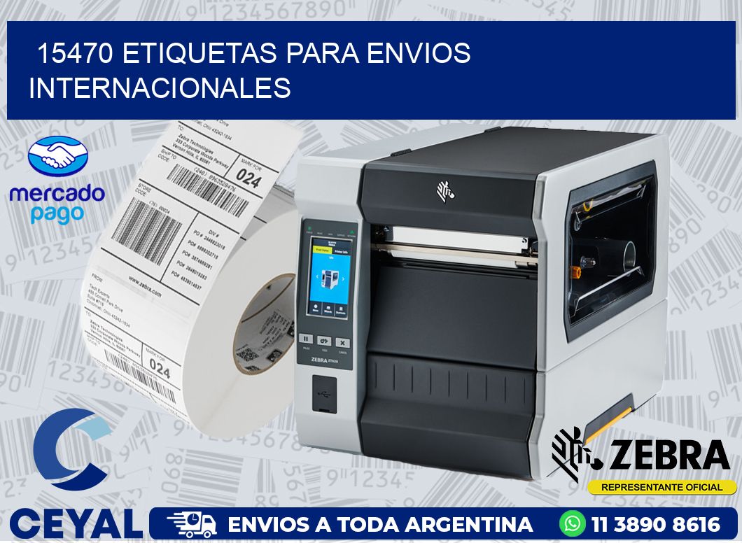 15470 ETIQUETAS PARA ENVIOS INTERNACIONALES