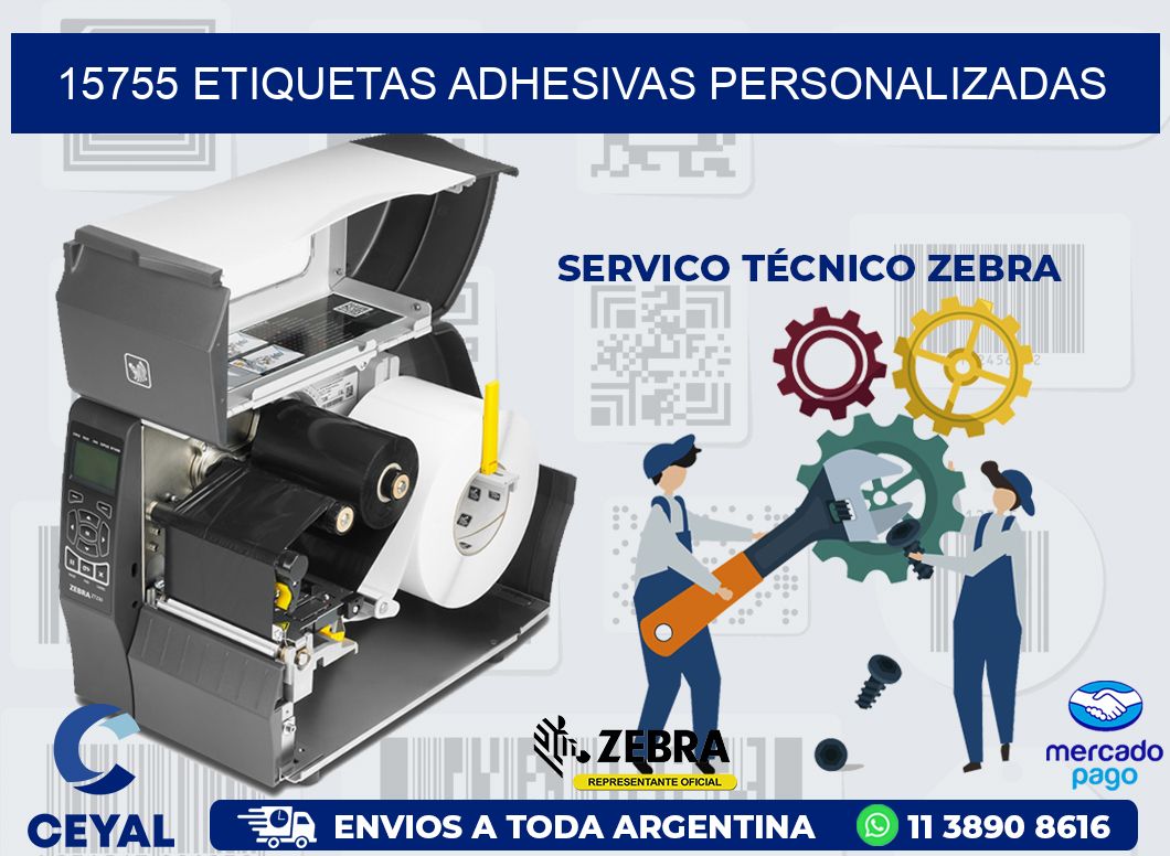 15755 ETIQUETAS ADHESIVAS PERSONALIZADAS