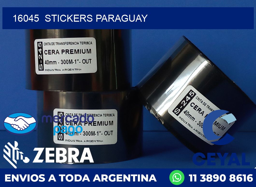 16045  STICKERS PARAGUAY