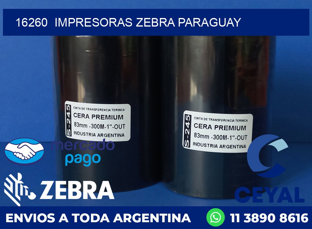 16260  IMPRESORAS ZEBRA PARAGUAY