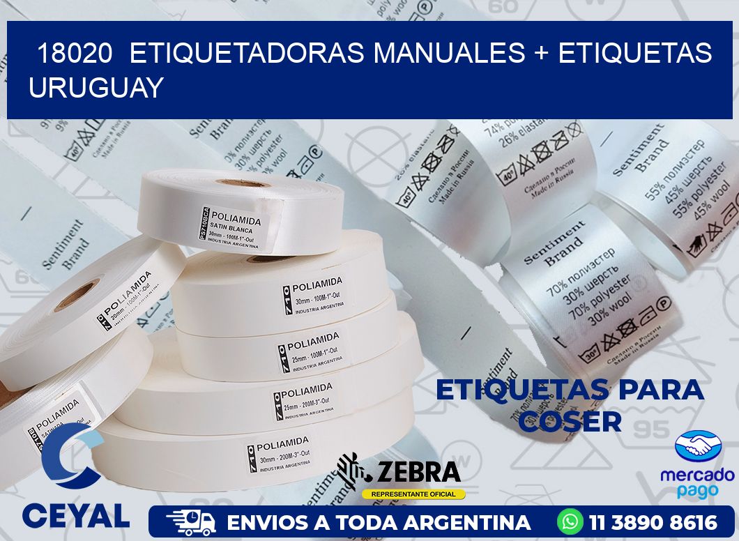 18020  ETIQUETADORAS MANUALES + ETIQUETAS URUGUAY