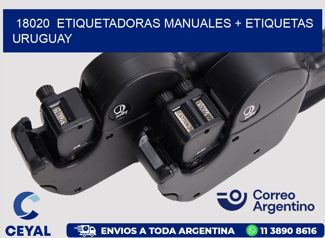 18020  ETIQUETADORAS MANUALES + ETIQUETAS URUGUAY