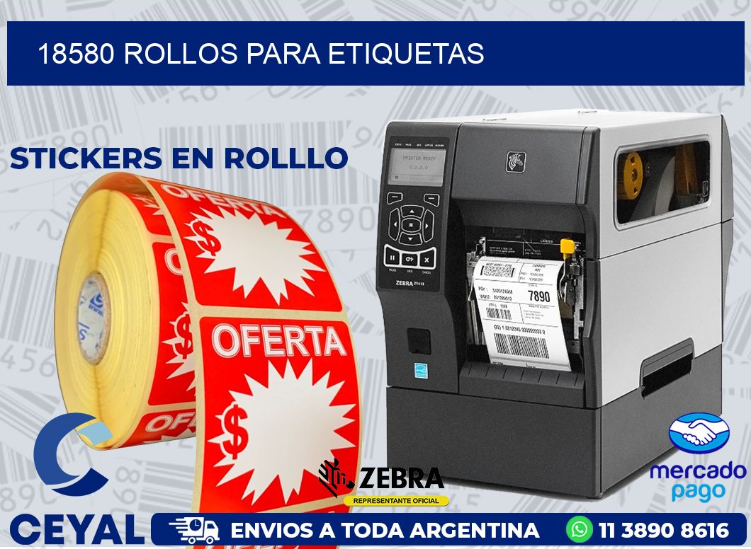 18580 ROLLOS PARA ETIQUETAS