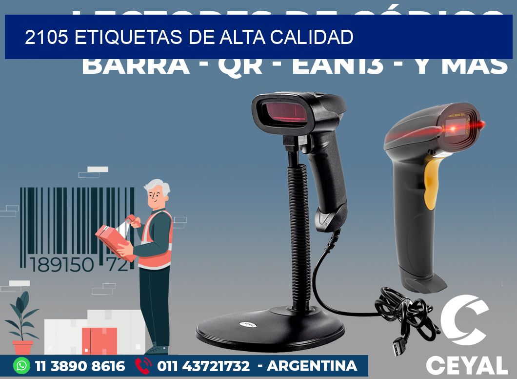 2105 ETIQUETAS DE ALTA CALIDAD