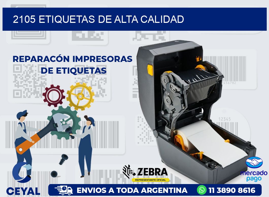2105 ETIQUETAS DE ALTA CALIDAD