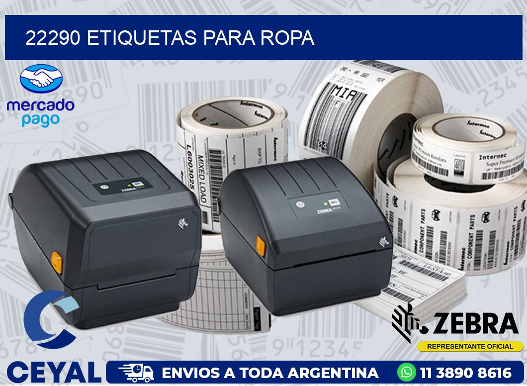 22290 ETIQUETAS PARA ROPA