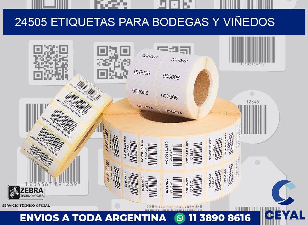 24505 ETIQUETAS PARA BODEGAS Y VIÑEDOS