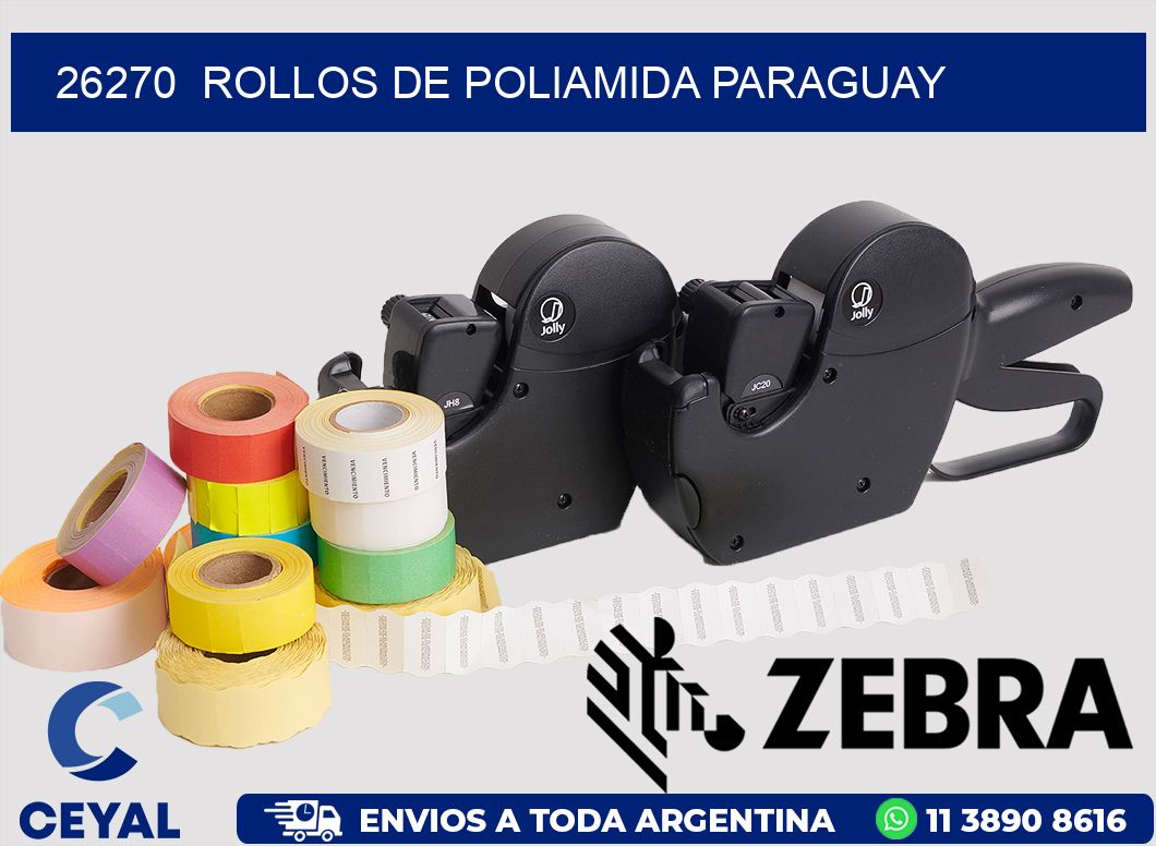 26270  ROLLOS DE POLIAMIDA PARAGUAY