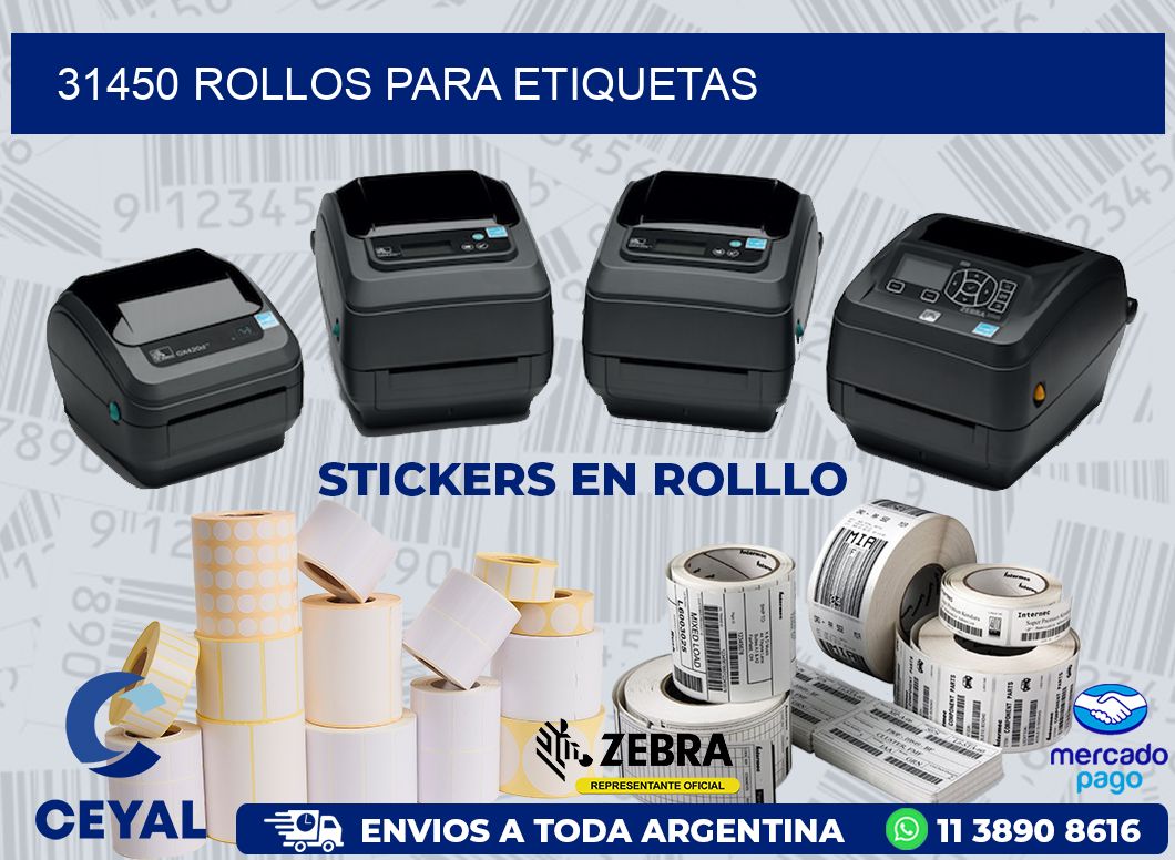 31450 ROLLOS PARA ETIQUETAS