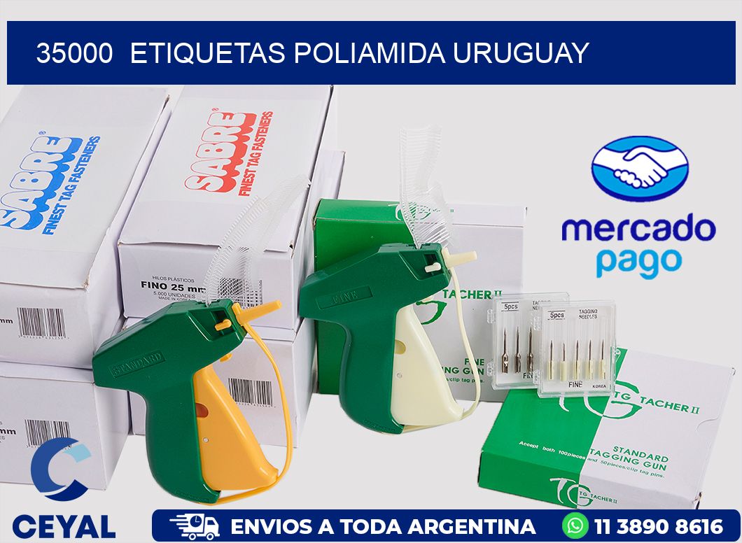 35000  ETIQUETAS POLIAMIDA URUGUAY